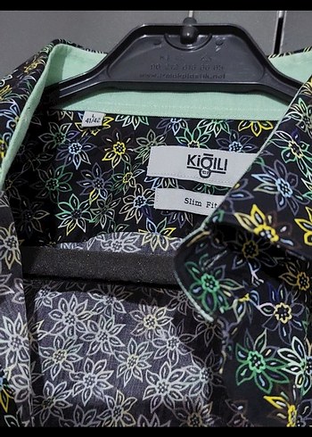 Kiğılı - Çiçek Desenli Çok Renkli Erkek Gömlek - Görsel 4