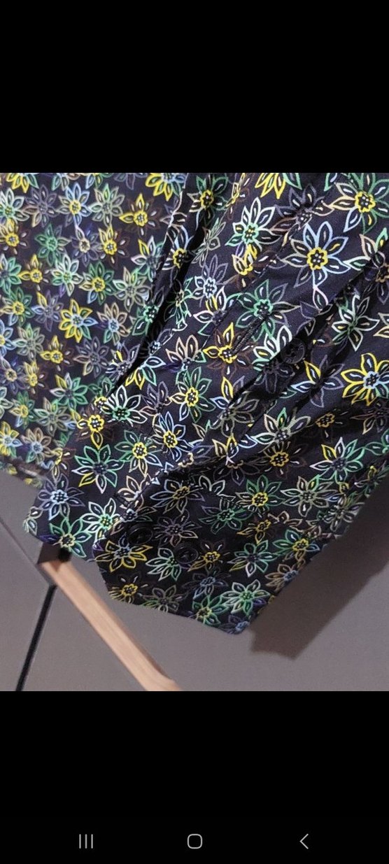 Kiğılı - Çiçek Desenli Çok Renkli Erkek Gömlek - Görsel 3