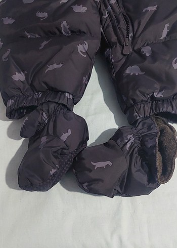 GAP - Lacivert 6-12 ay Fermuarlı Bebek Kışlık Kar Tulumu - Görsel 4