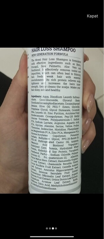 Mossi london şampuan - Görsel 3
