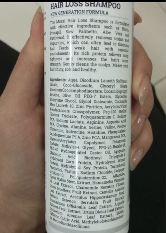 Mossi london şampuan - Görsel 3