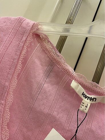 Koton Pembe dantelli