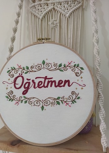 Bohem Nakışlı Öğretmen Duvar Süsü