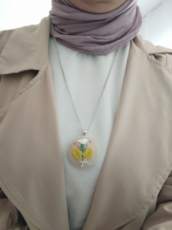 Nakışlı Bohem Kadın Kolye - Görsel 2