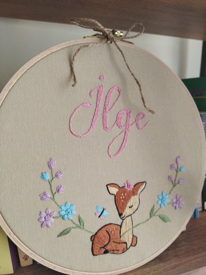 Nakışlı Bohem Geyik Duvar Süsü - Görsel 2