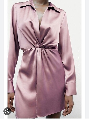 Zara Zara saten elbise