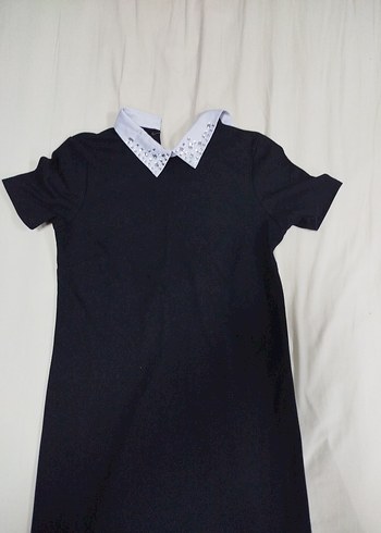 Dorothy Perkins Kısa Kollu Siyah Midi Elbise