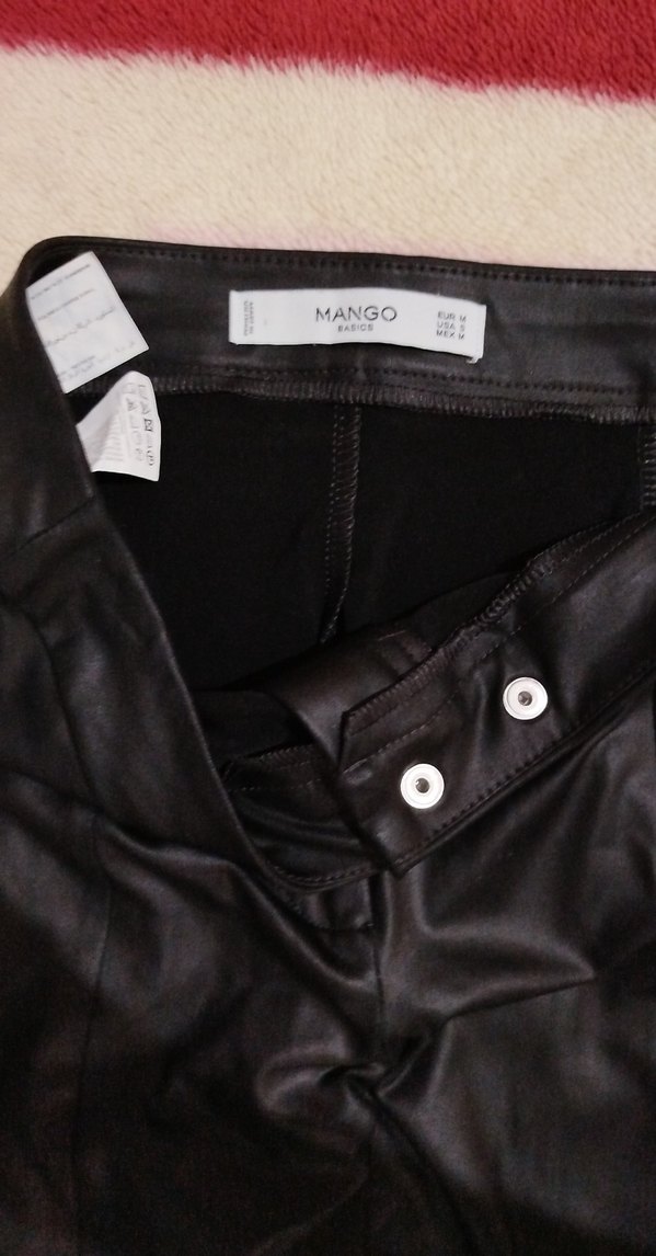 Kadın Siyah deri Pantolon - Görsel 3