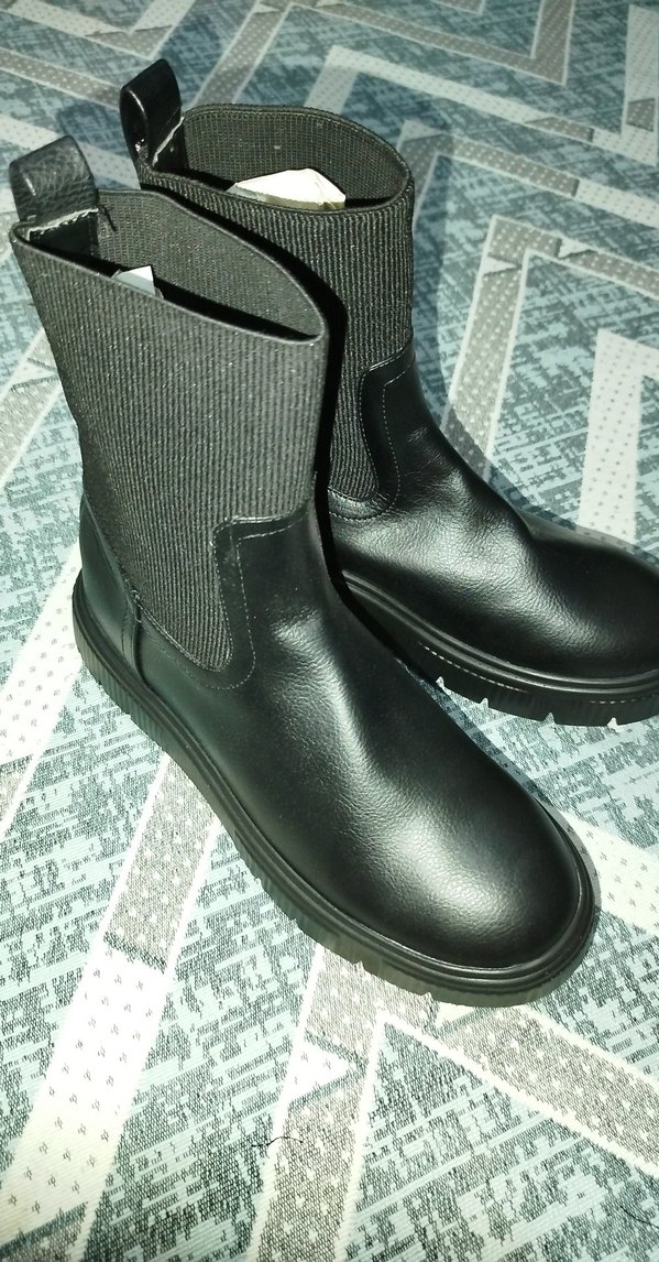 Siyah kadın bot, kışlık/ kar botu - Görsel 4