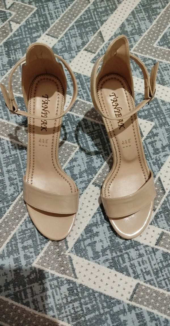 krem rengi topuklu ayakkabı - Görsel 5