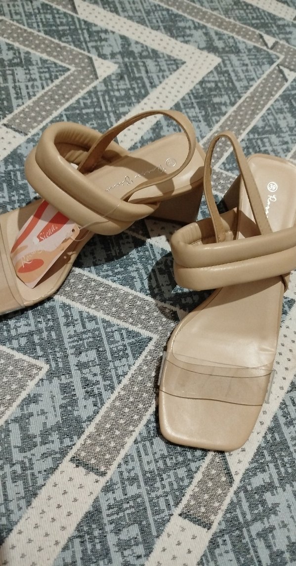 Bej kadın topuklu ayakkabı (cm) - Görsel 3
