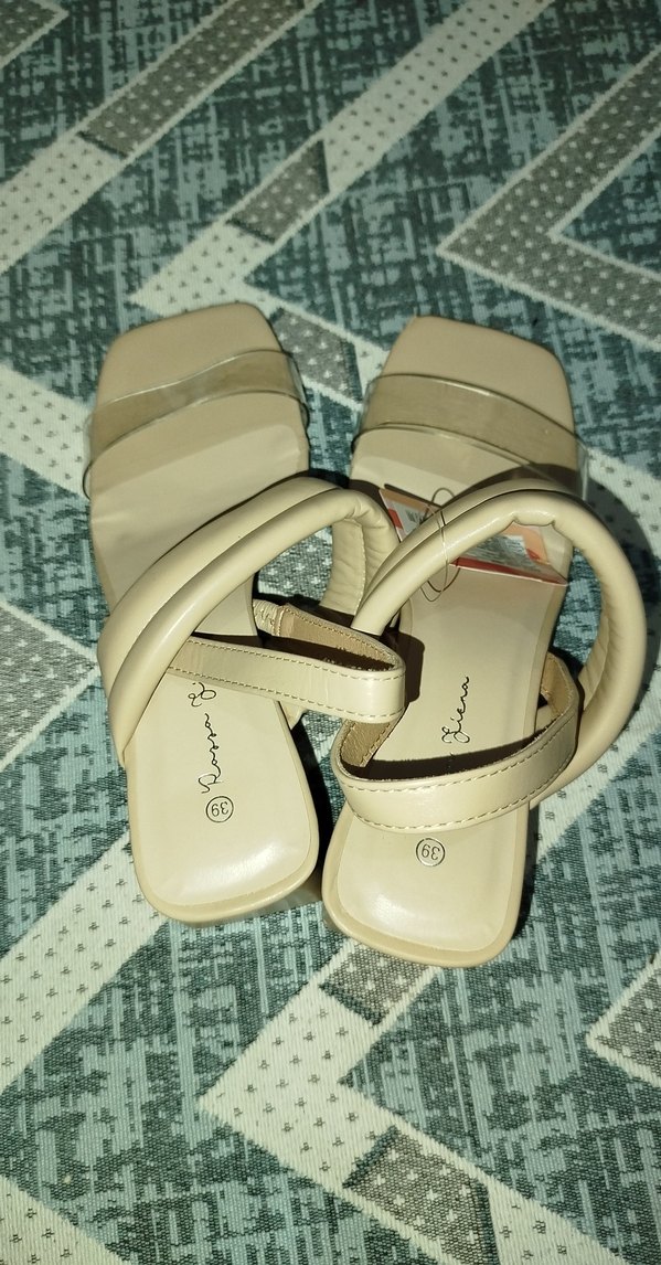 Bej kadın topuklu ayakkabı (cm) - Görsel 5