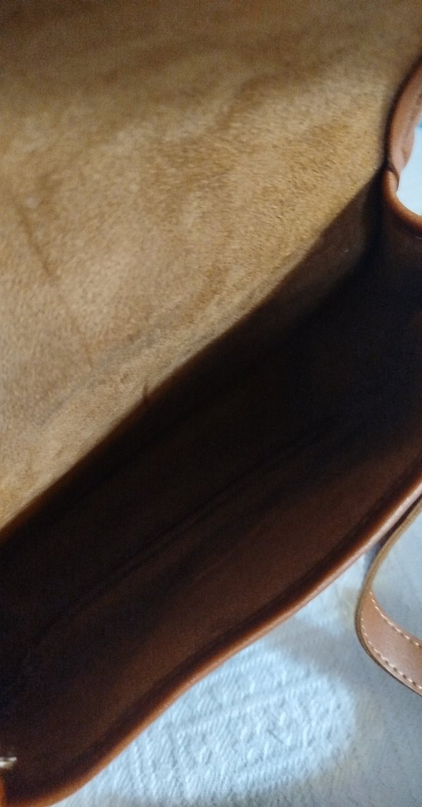 Klasik Tokalı kremit rengi Deri Kadın Çapraz Çanta - Görsel 4