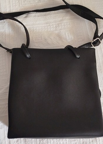 Siyah Deri Minimalist Kadın Çanta - Görsel 2