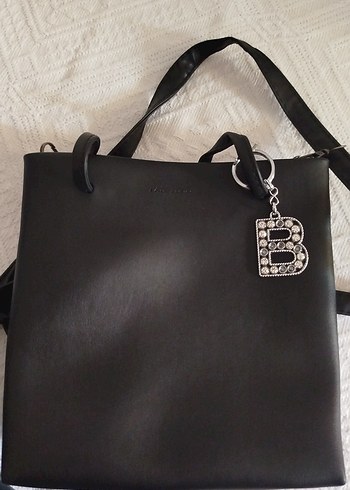 Siyah Deri Minimalist Kadın Çanta - Görsel 4