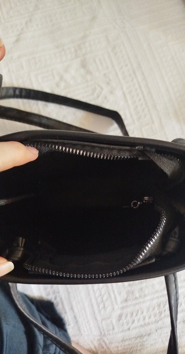 Siyah Deri Minimalist Kadın Çanta - Görsel 3