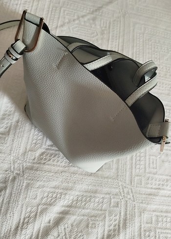 bebek mavisi Deri Kadın Omuz Çantası - Görsel 3