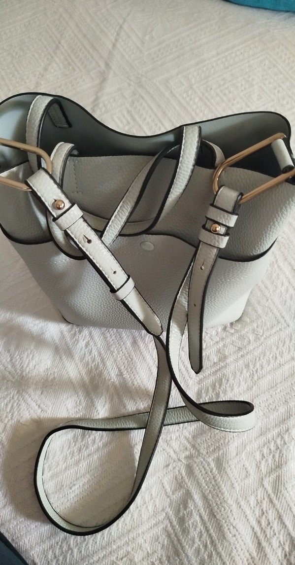 bebek mavisi Deri Kadın Omuz Çantası - Görsel 5