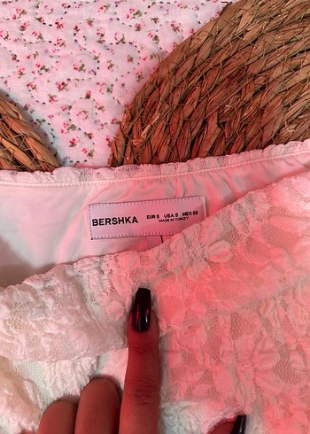 xs Beden Dantel Detaylı Beyaz Mini Straplez Elbise