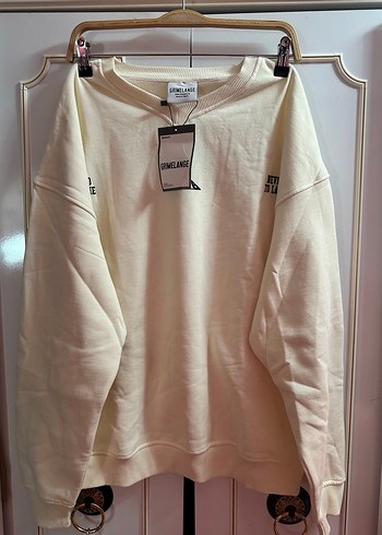 Diğer Beyaz Oversize Kadin Sweatshirt