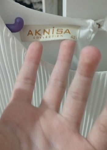 Zara Beyaz Piliseli Kadın Triko Bluz