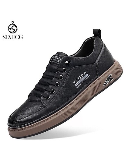 40 Numara Koyu Kahve Deri Sneaker
