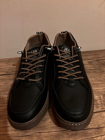 42 Numara Deri Erkek Lastik Bağcıklı Sneaker