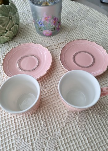 Madame Coco Madame Coco Pastel Pembe 2'li Fincan Seti