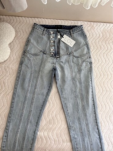 40 Beden mavi Renk Lol jean
