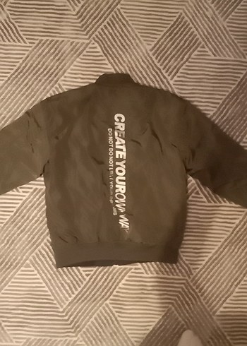 Çift Taraflı Mont Siyah-Kamo Yeşili - Görsel 3