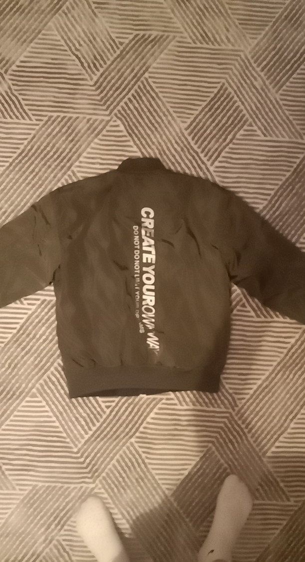 Çift Taraflı Mont Siyah-Kamo Yeşili - Görsel 3