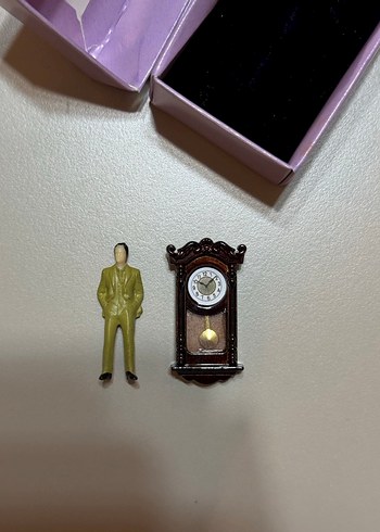 Kahverengi Minyatür Saat - Görsel 2