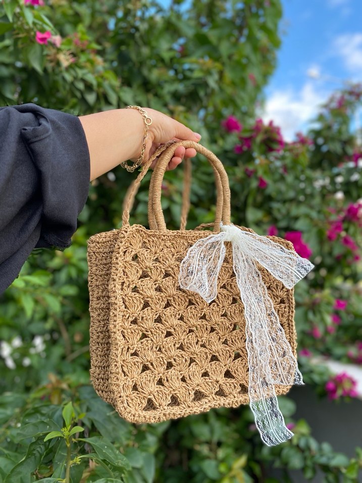 Pinterest Dantelli Bohem Kadın Çanta - Görsel 2