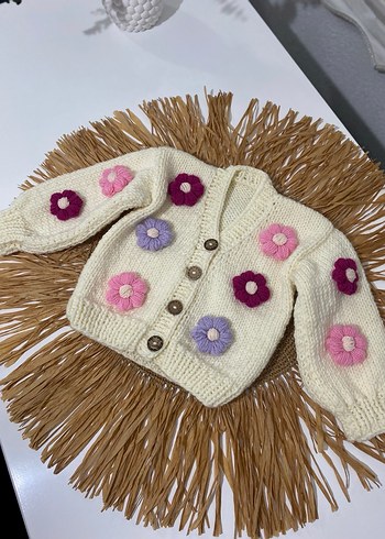 Çiçek Nakışlı Bohem Kız Hırka - Görsel 4