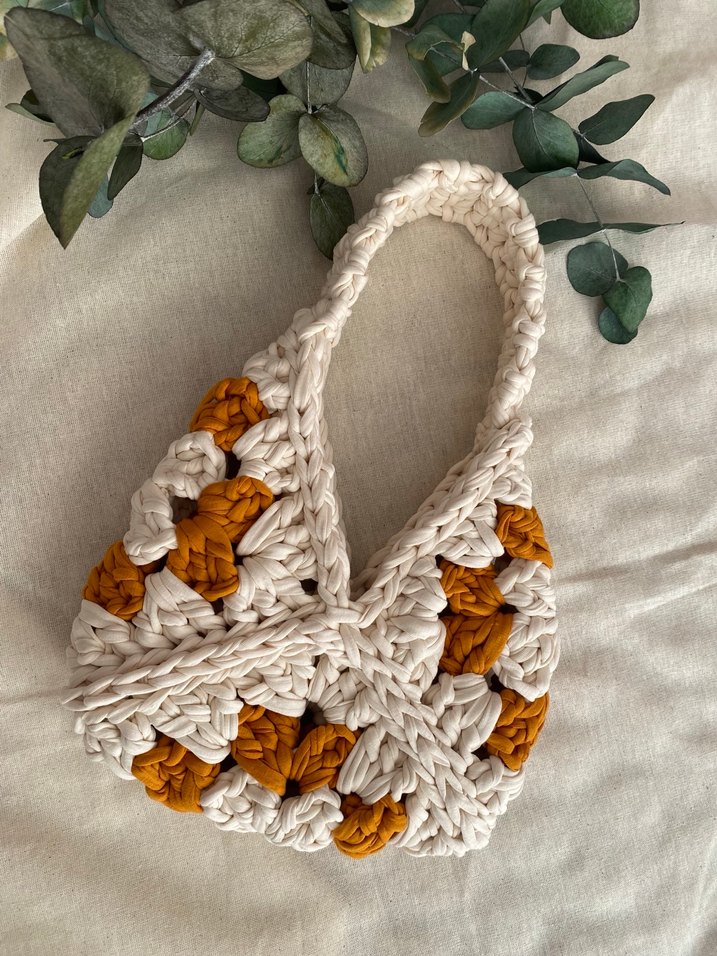 Örgü Bohem Kadın Çanta - Görsel 3