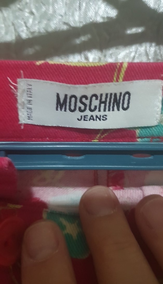 MOSCHINO JEAN Çiçek Desenli Kırmızı Bohem Kadın Pantolon LIKRALI - Görsel 3