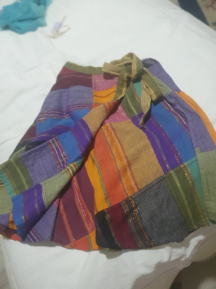 OTANTİK PAMUK Renkli gold simli  Etek ve üst bolero tül 2 li tkm - Görsel 5