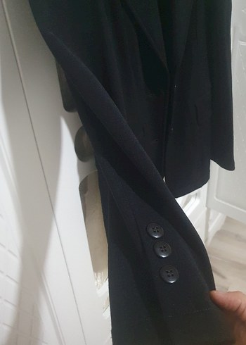 Siyah Kadın Midi Blazer Ceket - Görsel 2