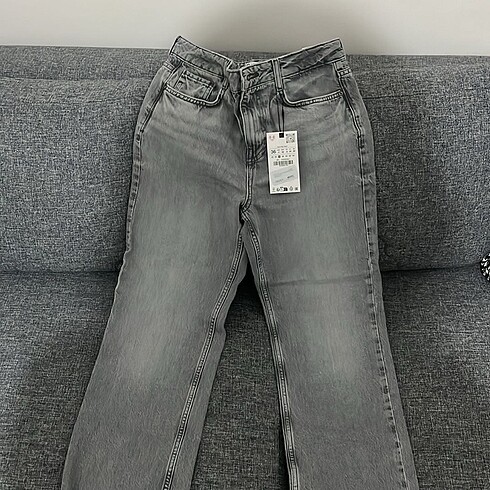 36 Beden Zara gri straight jean