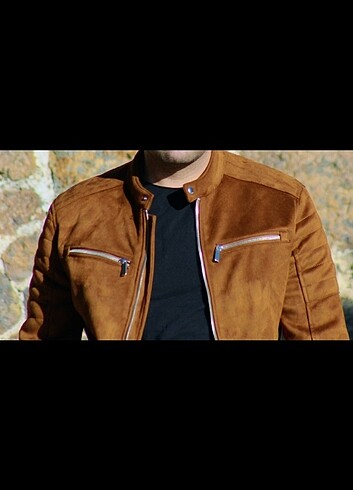 Zara Erkek Süet Ceket - Görsel 5