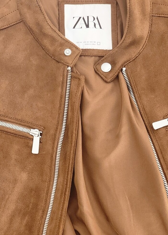 Zara Erkek Süet Ceket - Görsel 2