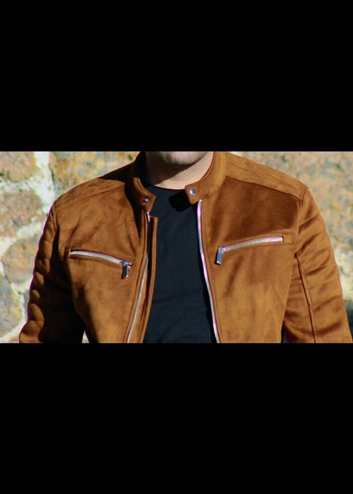 Zara Erkek Süet Ceket - Görsel 5