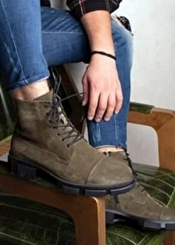 Kaymaz Taban Deri Süet Erkek Bot - Görsel 7