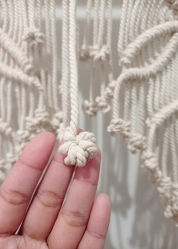 Bohem Nakışlı Beyaz Perde - Görsel 4