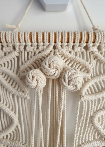 Bohem Nakışlı Beyaz Perde - Görsel 3