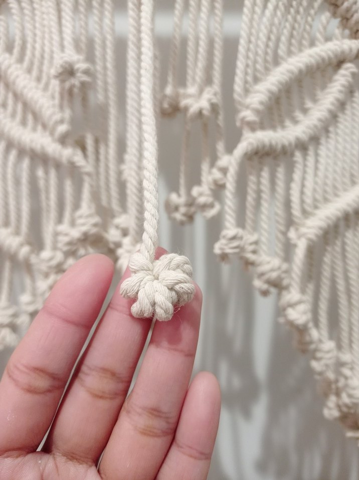 Bohem Nakışlı Beyaz Perde - Görsel 4