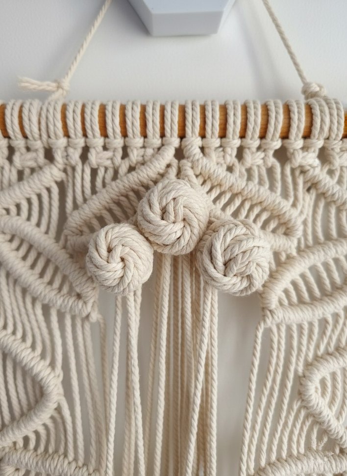 Bohem Nakışlı Beyaz Perde - Görsel 3