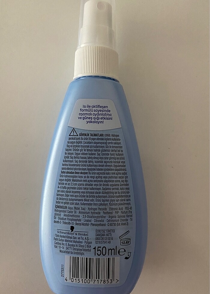 DOĞAL SAÇ AÇICI SPREY PALETTE - Görsel 2