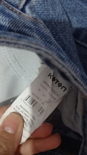 32 Beden mavi Renk Mim jean