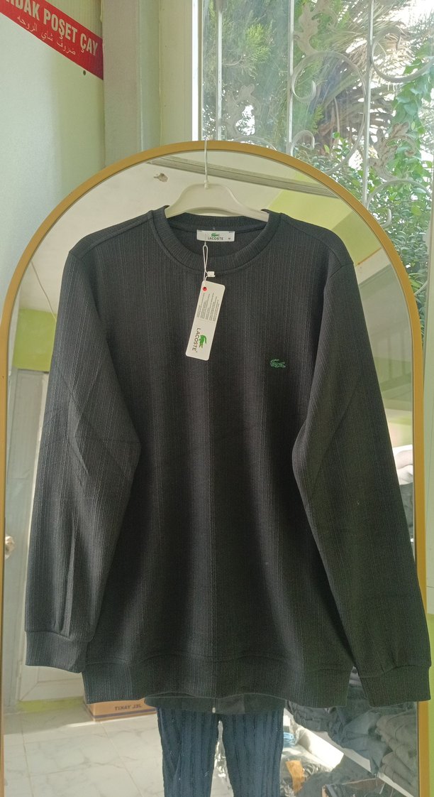 Lacoste Siyah Erkek Triko Sweatshirt - Görsel 2